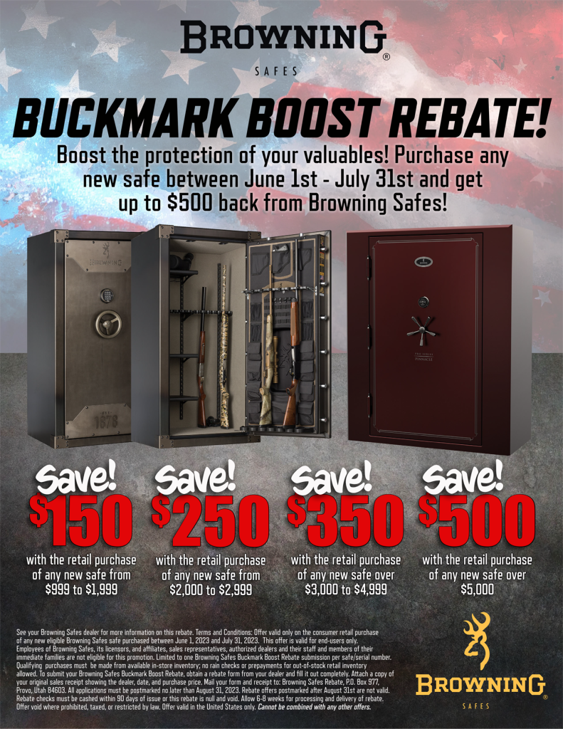 Browning 2023 Buckmark Boost Rebate Baldino s Safes